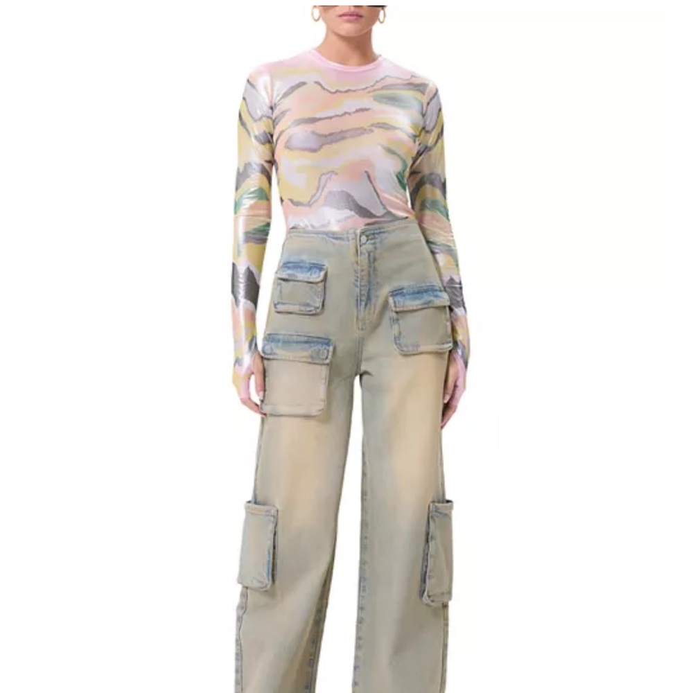 AFRM Metillac Abstract Long Sleeve Top - Picture 2 of 5